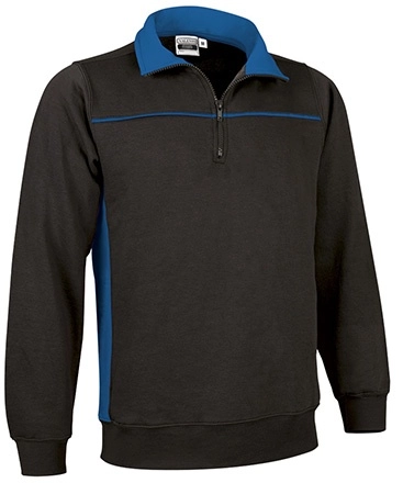 Immagine Felpa mezza zip THUNDER Val | 65% POL+COT | 300 g/m² personalizzata con stampa o ricamo