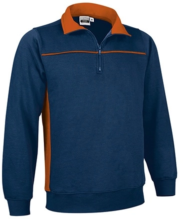 Immagine Felpa mezza zip THUNDER Val | 65% POL+COT | 300 g/m² personalizzata con stampa o ricamo