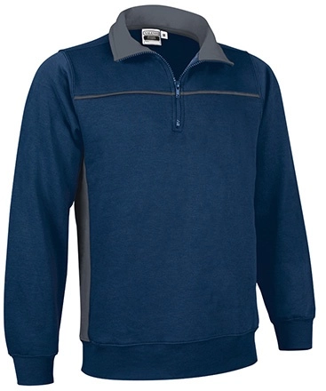 Immagine Felpa mezza zip THUNDER Val | 65% POL+COT | 300 g/m² personalizzata con stampa o ricamo