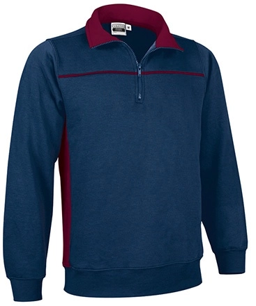 Immagine Felpa mezza zip THUNDER Val | 65% POL+COT | 300 g/m² personalizzata con stampa o ricamo