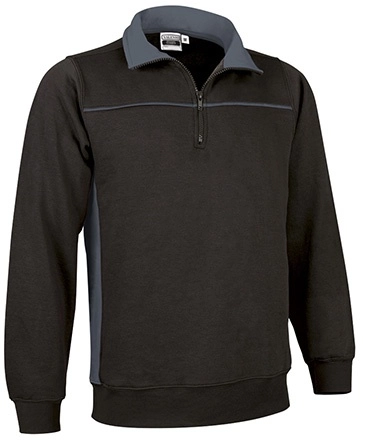 Immagine Felpa mezza zip THUNDER Val | 65% POL+COT | 300 g/m² personalizzata con stampa o ricamo