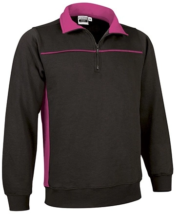 Immagine Felpa mezza zip THUNDER Val | 65% POL+COT | 300 g/m² personalizzata con stampa o ricamo