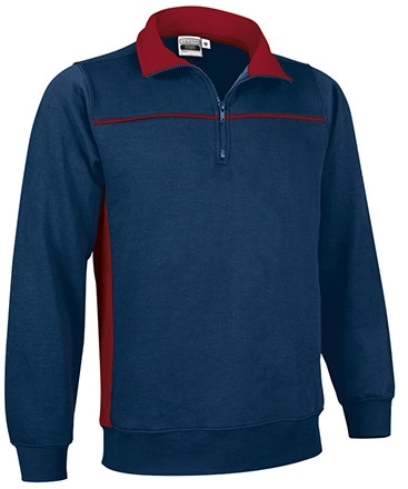 Immagine Felpa mezza zip THUNDER Val | 65% POL+COT | 300 g/m² personalizzata con stampa o ricamo