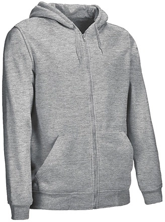 Immagine Felpa cappuccio e zip TERRANOVA Val | 100%Pol | 280 g/m2 Personalizzata con stampa o ricamo
