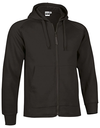 Immagine Felpa cappuccio e zip STEAL Val | 65%Pol+35%Cot | 325 g/m2 personalizzata con stampa o ricamo