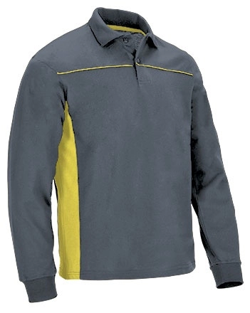 Immagine Polo manica lunga THUNDER Val | 50%Pol+50%Cot | 220 g/m2 personalizzata con stampa o ricamo