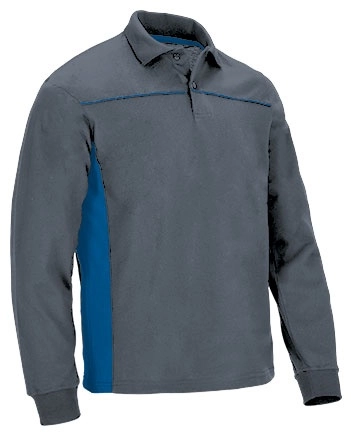 Immagine Polo manica lunga THUNDER Val | 50%Pol+50%Cot | 220 g/m2 personalizzata con stampa o ricamo