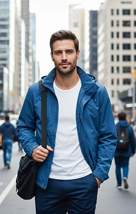 Immagine Parka impermeabile ONTARIO Val | POL70%, PVC 30% | 200 g/m2 personalizzato con stampa o ricamo