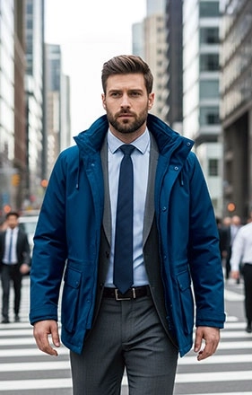 Immagine Parka leggero impermeabile AVENUE Val | POL90%,POL10% | 350 g/m2 personalizzato con stampa o ricamo