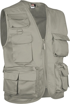 Immagine Gilet multitasche, SAFARI Val | POL65%,COT35% | 200 g/m2 personalizzato con stampa o ricamo