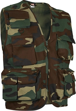 Immagine Gilet multitasche, SAFARI Val | POL65%,COT35% | 200 g/m2 personalizzato con stampa o ricamo
