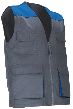 Immagine Gilet da lavoro leggero THUNDER Val | POL65%,COT35%| 200 g/m2 personalizzato con stampa o ricamo