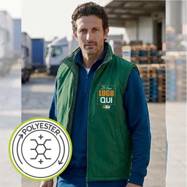 Immagine Gilet pile interno MARWARI Val | POL100%| 220 g/m personalizzato con stampa o ricamo2