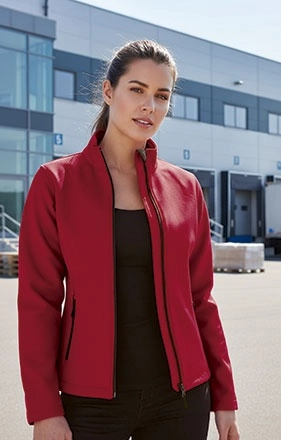 Immagine Giacca softshell CECILE | POL 85%, POL10%, ELA 5% | 350 g/m2 personalizzata con stampa o ricamo