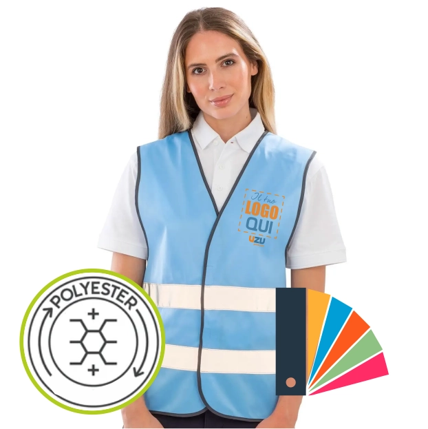 Immagine Gilet alta visibilità Core Enhance Visibility Vest | 100% pol | personalizzato con stampa o ricamo