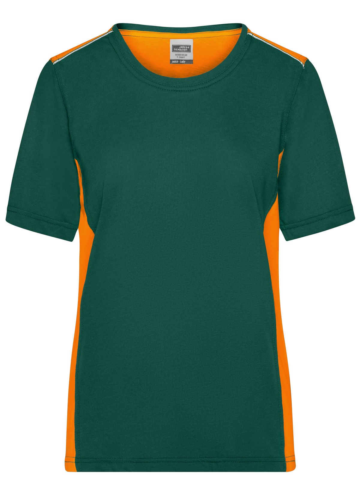 ladies-workwear-t-shirt-color-dark-green-orange.webp
