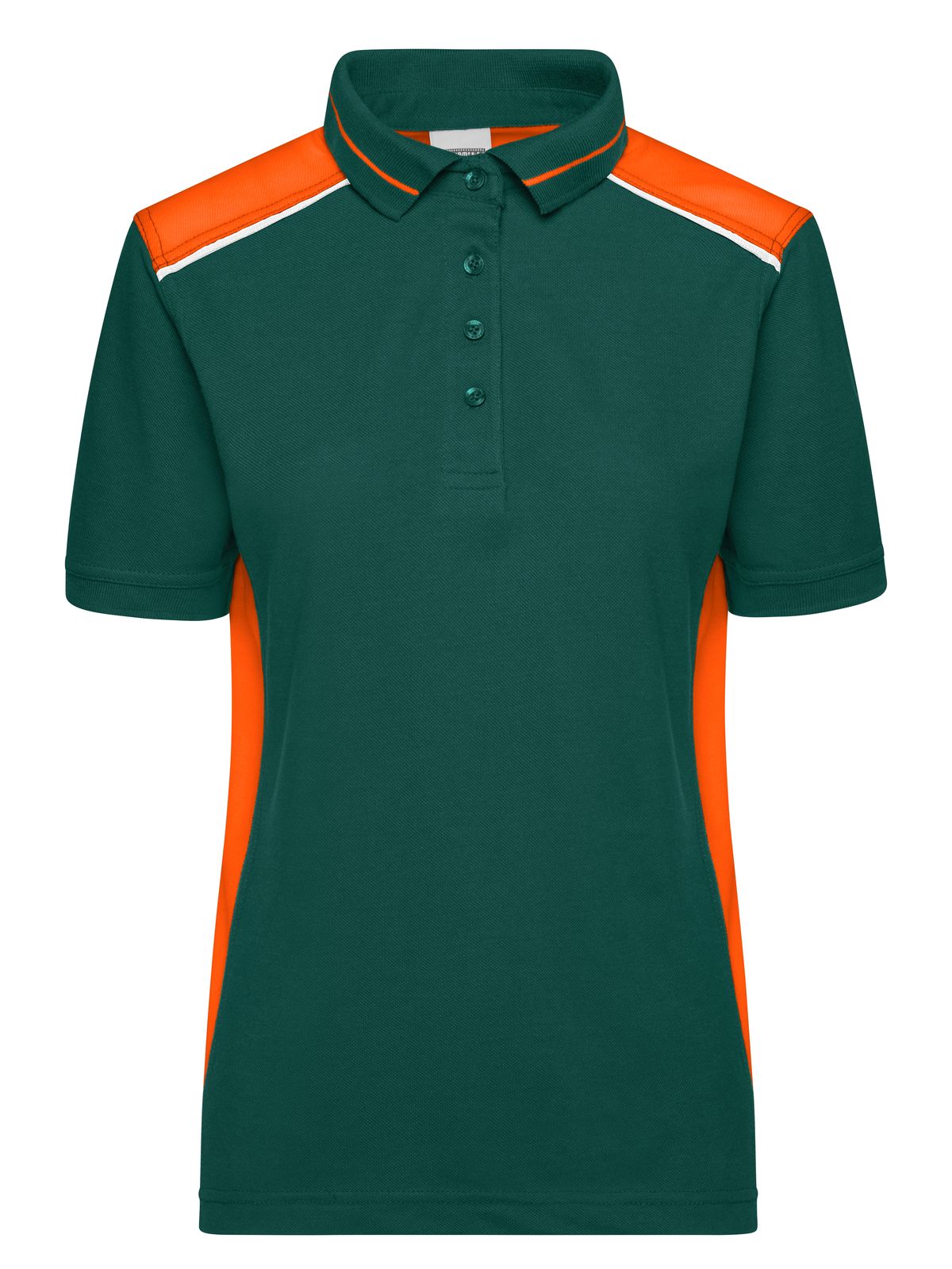 ladies-workwear-polo-color-dark-green-orange.webp
