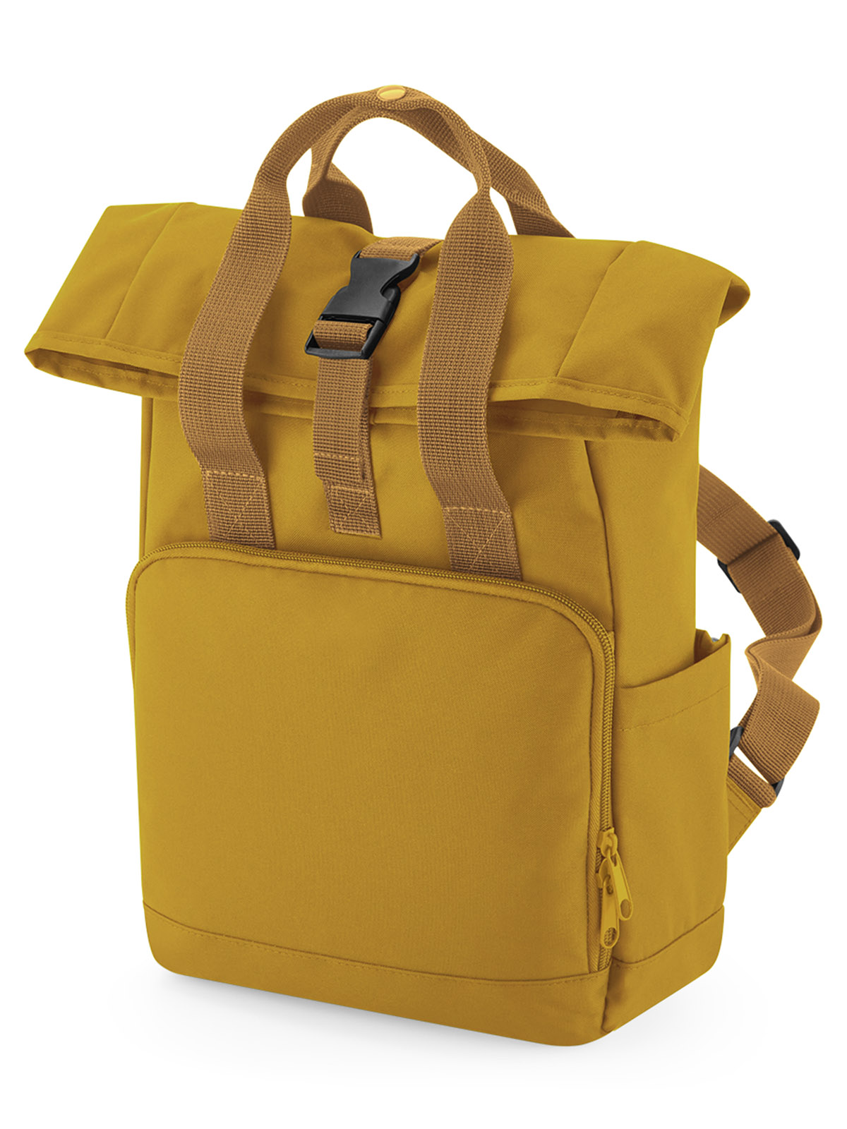 recycled-mini-twin-handle-roll-top-backpack-mustard.webp
