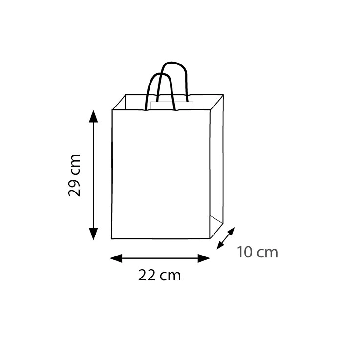 Immagine SHOPPER in carta 22x29x10cm PG052