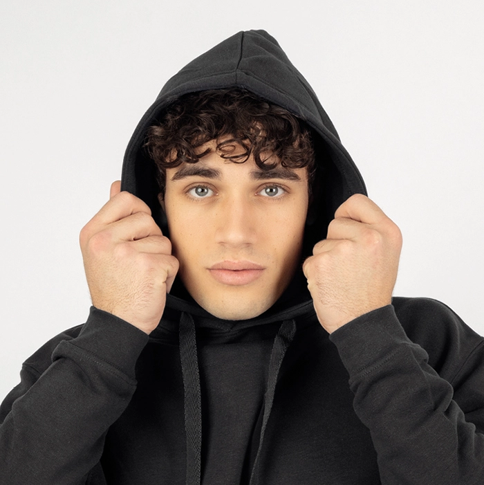 Immagine Falpa Cappuccio unisex HOODIE NAKOTA | 60% cot+ 40% pol | 280 gr personalizzata con stampa o ricamo