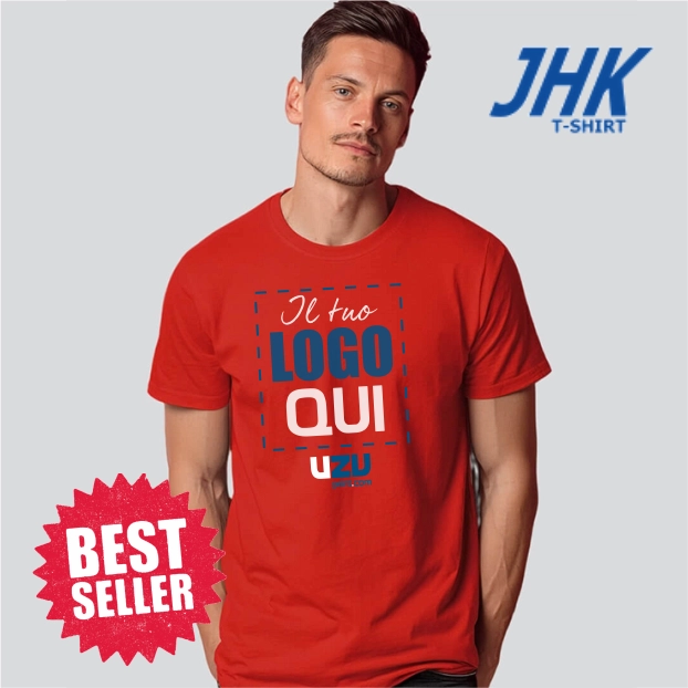 Immagine T-SHIRT JHK TSO150FIT | 100% Cotone | 150gr personalizzata con stampa o ricamo