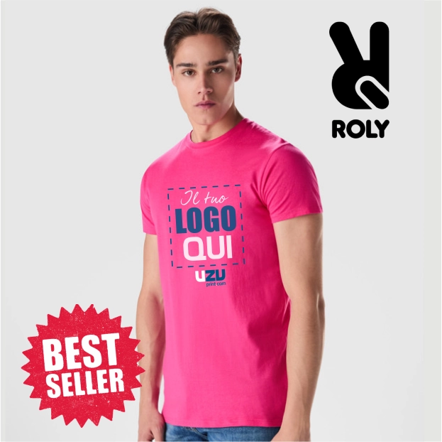Immagine T-shirt Roly ATOMIC | 100% Cotone | 150gr personalizzata con stampa o ricamo