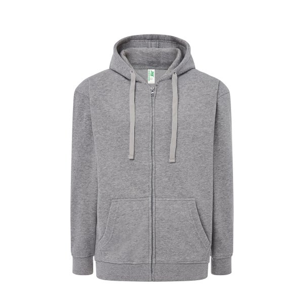Immagine Felpa JHK Leggera Cappuccio e Zip | 60% COT+40% POL | 240 gr/m2 personalizzata con stampa o ricamo