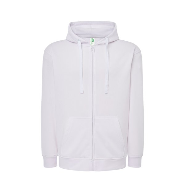 Immagine Felpa JHK Leggera Cappuccio e Zip | 60% COT+40% POL | 240 gr/m2 personalizzata con stampa o ricamo