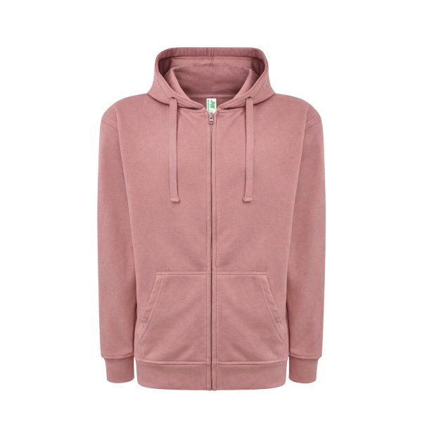 Immagine Felpa JHK Leggera Cappuccio e Zip | 60% COT+40% POL | 240 gr/m2 personalizzata con stampa o ricamo