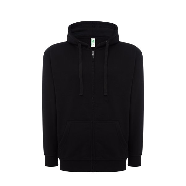 Immagine Felpa JHK Leggera Cappuccio e Zip | 60% COT+40% POL | 240 gr/m2 personalizzata con stampa o ricamo