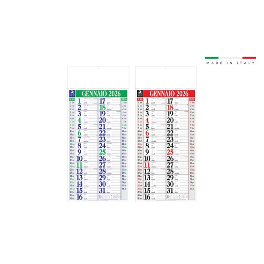 CALENDARIO OLANDESE MAXI 33x70 12 FOGLI
