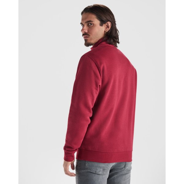 Immagine Felpa mezza cerniera ANETO Roly | 50% cot+50% pol | 280 gr personalizzata con stampa o ricamo