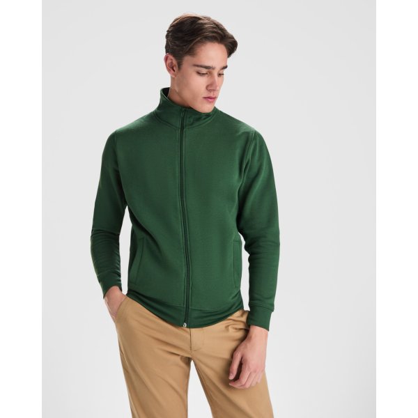 Felpa collo alto zip ULAN Roly | 50% cot+50% pol | 280 gr personalizzata con stampa o ricamo