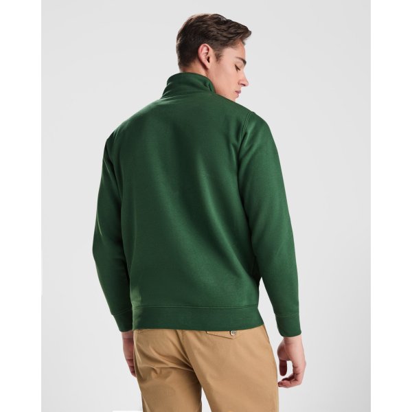 Immagine Felpa collo alto zip ULAN Roly | 50% cot+50% pol | 280 gr personalizzata con stampa o ricamo
