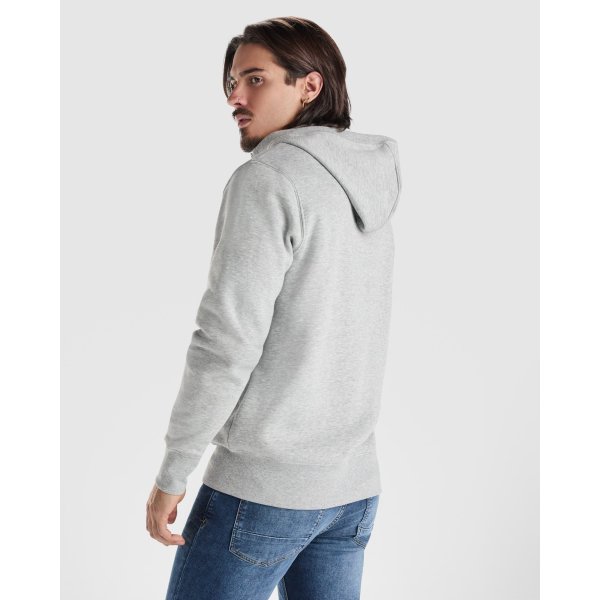 Immagine Felpa cappuccio zip MONTBLANC Roly | 50% cot+50% pol | 280 gr personalizzata con stampa o ricamo