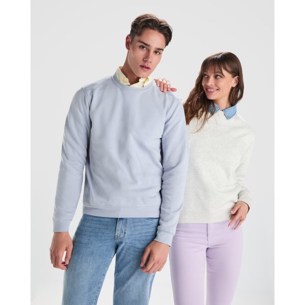 Felpa Girocollo CLASICA Roly | 50% cot.+50% pol | 280 gr personalizzata con stampa o ricamo 