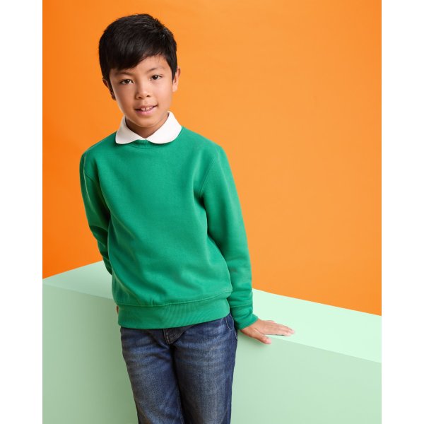 Immagine Felpa girocollo CLASICA Kids Roly | 50% cot.+50% pol | 280 gr personalizzata con stampa o ricamo 