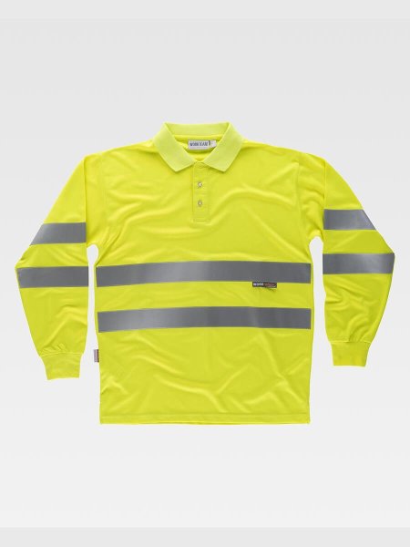 POLO MANICA LUNGA ALTA VISIBILITA CLASSE 2