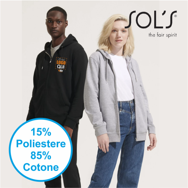 FELPA UNISEX SOL'S CALIPSO | 85%cot / 15%pol