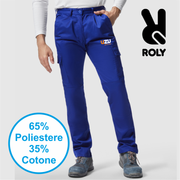 Pantaloni da lavoro lunghi DAILY Roly | 65% pol / 35% cot, 240 g/m² personalizzato con stampa o ricamo 