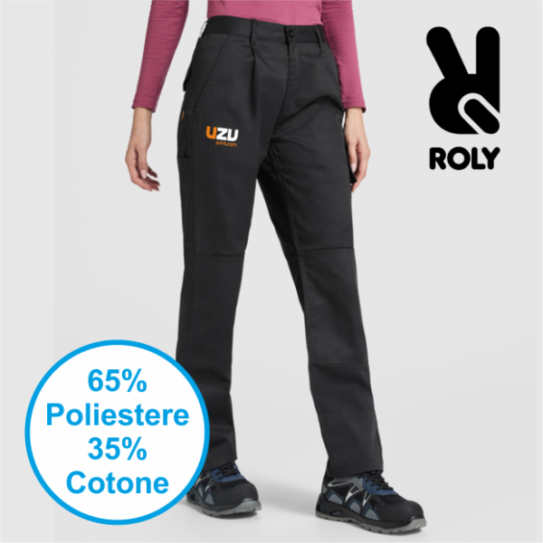 Pantaloni da lavoro DAILY WOMAN Roly | 65% pol / 35% cot, 240 g/m² | personalizzato con stampa o ricamo 