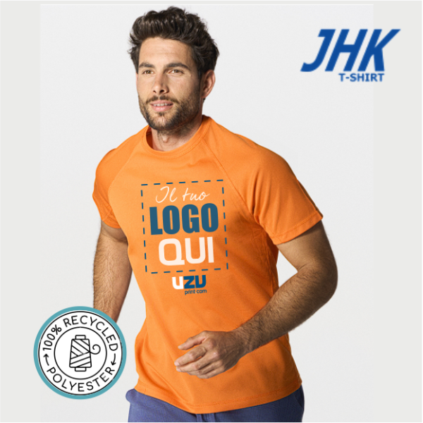 T-SHIRT JHK Sporman | 100% poliestere | 130gr