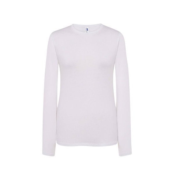 T-SHIRT DONNA MANICA LUNGA REGULAR | 100% COT | 155 gr personalizzata con stampa o ricamo