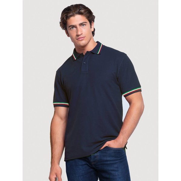 POLO UOMO MANICA CORTA REGULAR ITALIA