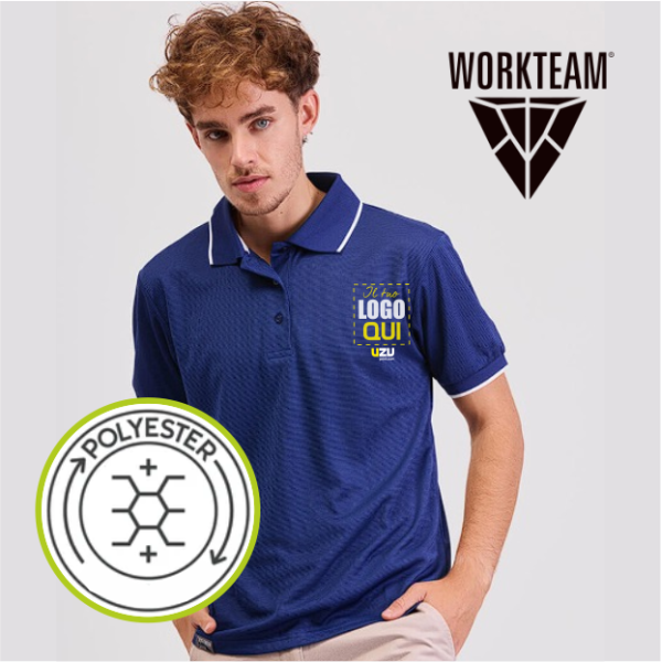 POLO WORKTEAM | Bicolore | 100% poliestere | 185gr