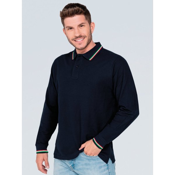 POLO UOMO MANICA LUNGA REGULAR ITALIA