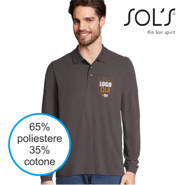 polo prime Sols M/L | 65%pol-35%cot | 210gr