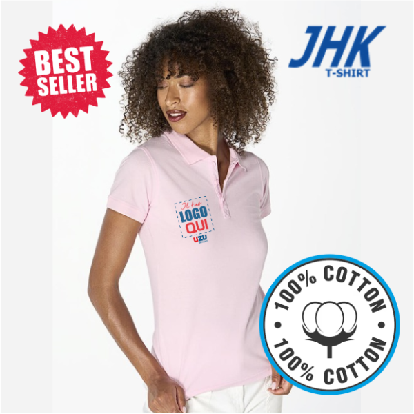 Polo donna jhk | 100% cotone | 200gr