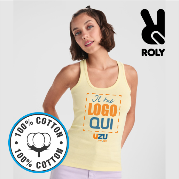 Canotta CAROLINA Roly | 100% cotone | 220 g/m²