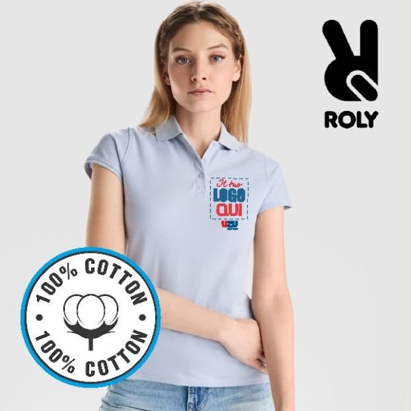 Polo STAR WOMAN Roly | 100% cotone | 200gr personalizzata con stampa o ricamo